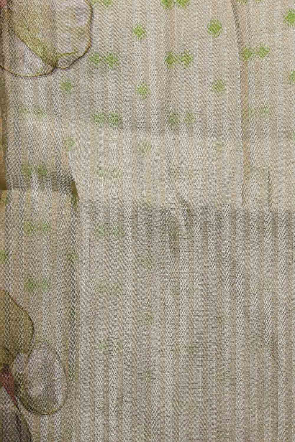 Cream Semi Silk Saree
