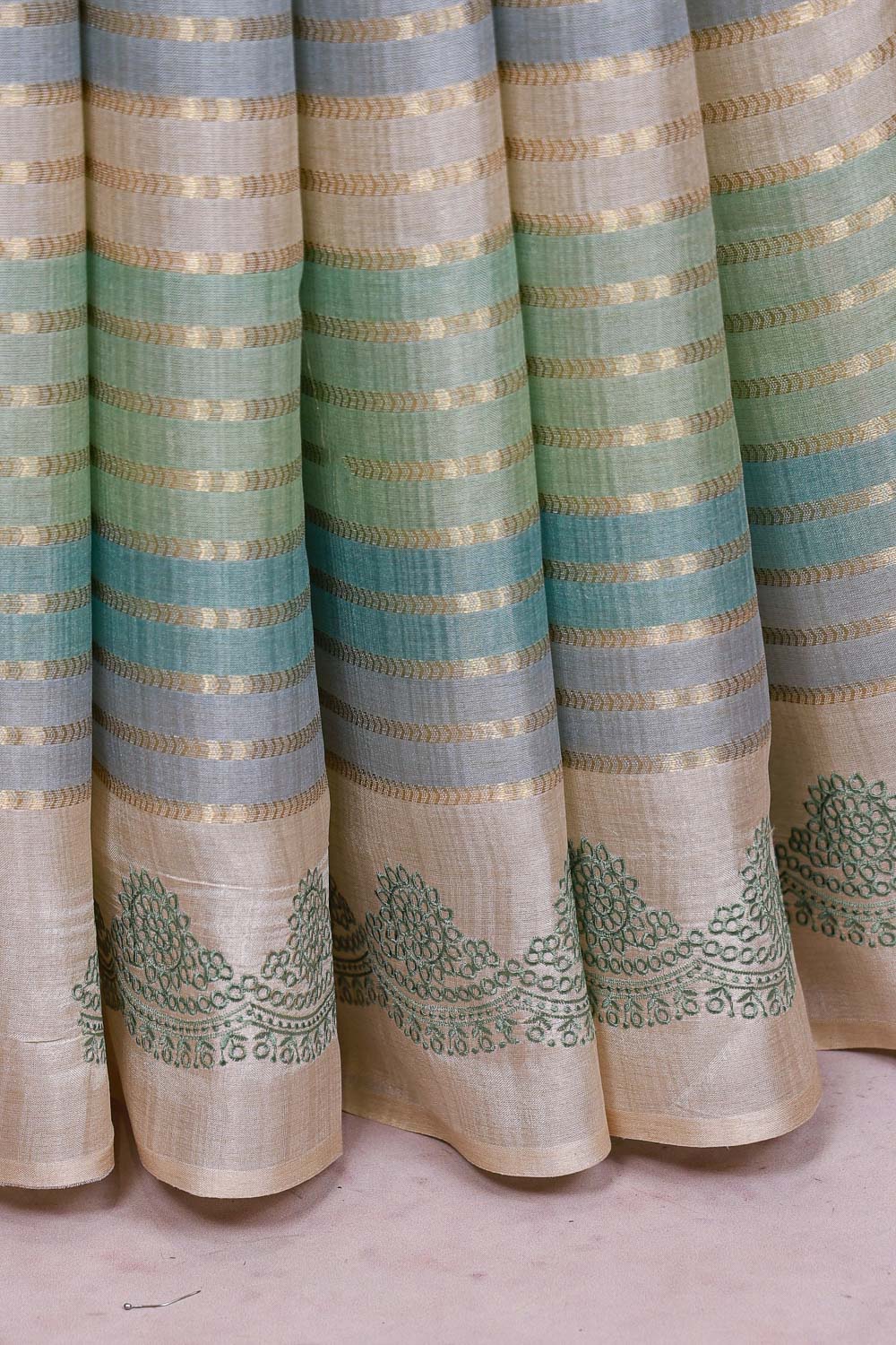 Multi Color Semi Tussar Saree