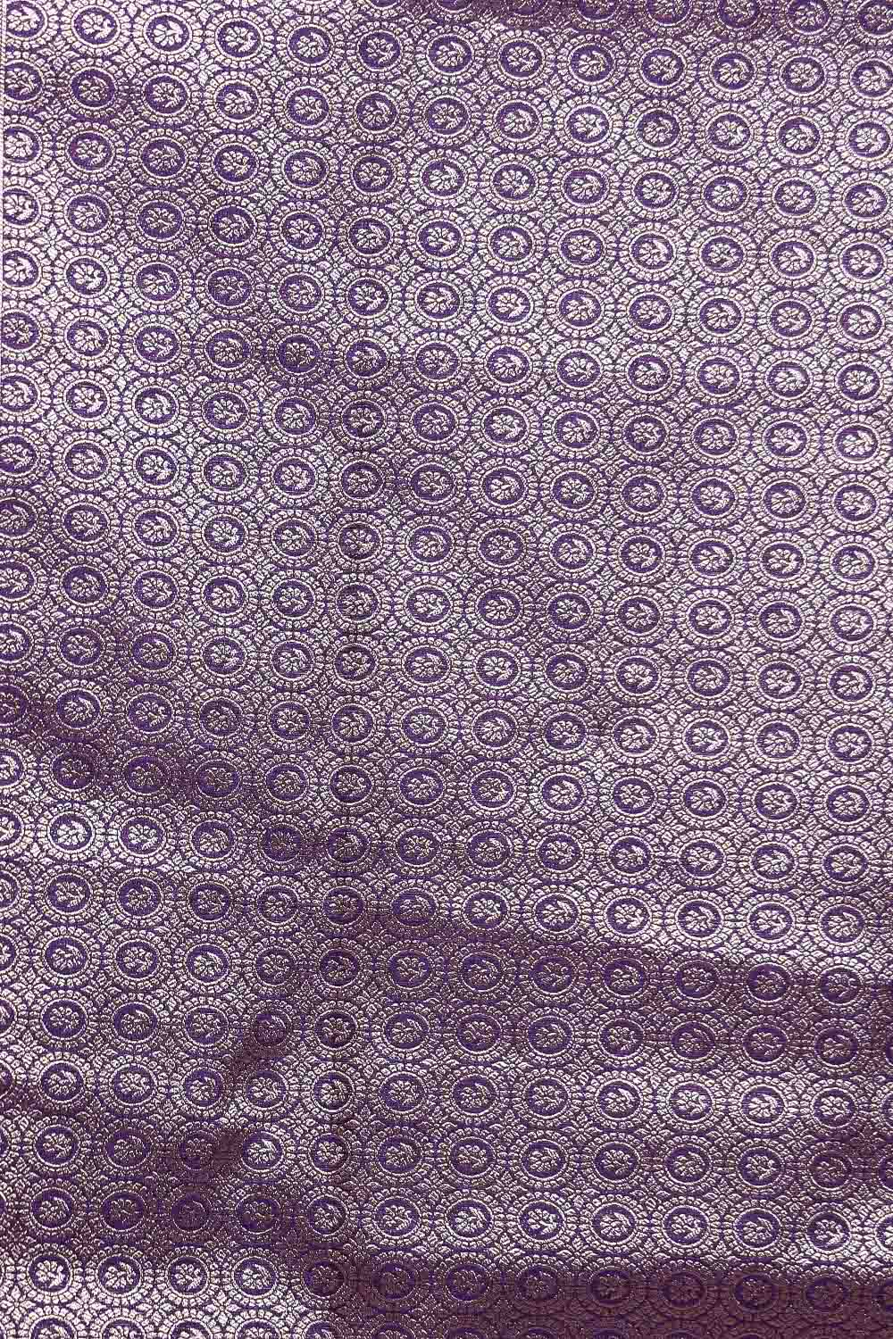 Violet Semi Jute Saree - Seematti