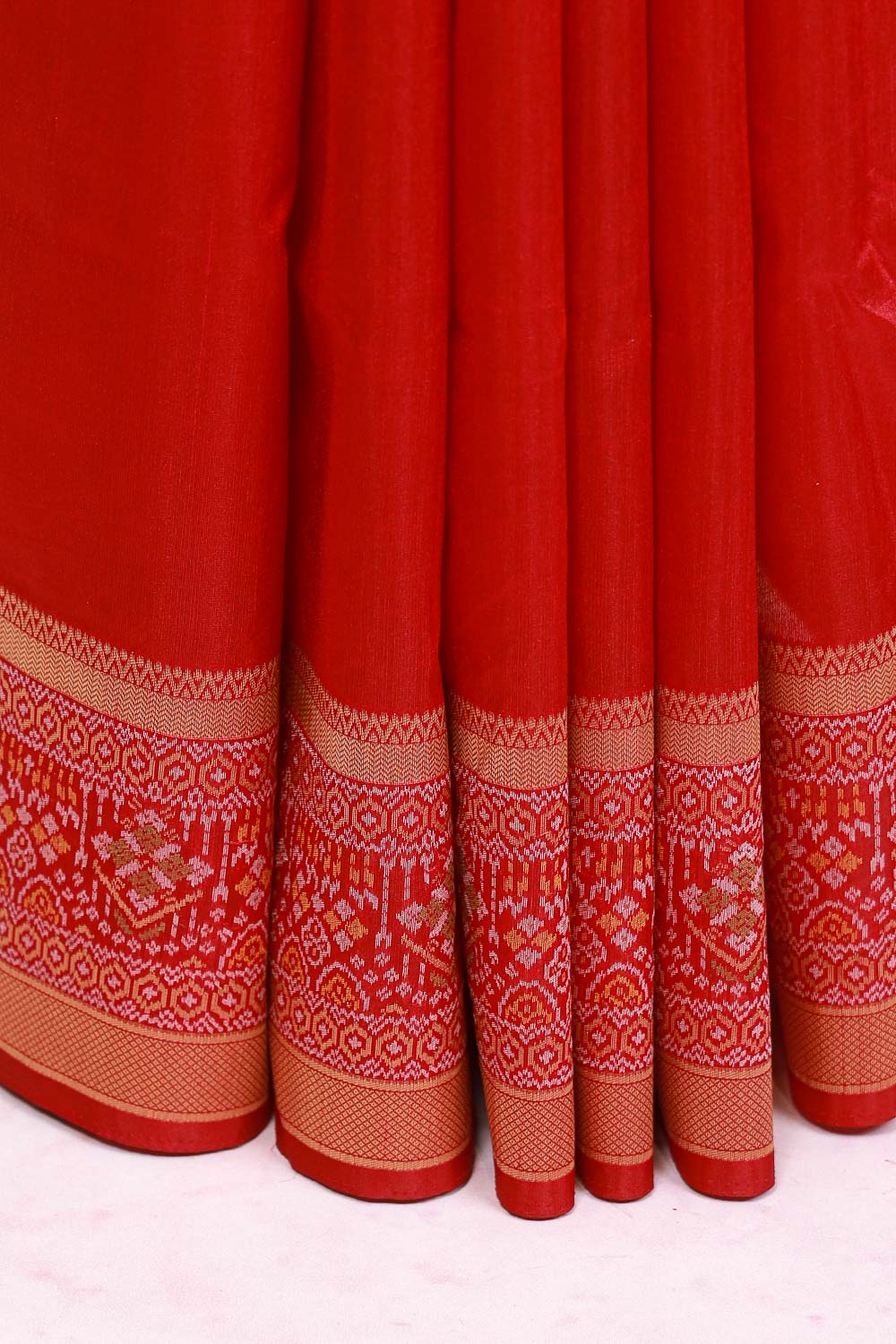 Maroon Semi Jute Saree