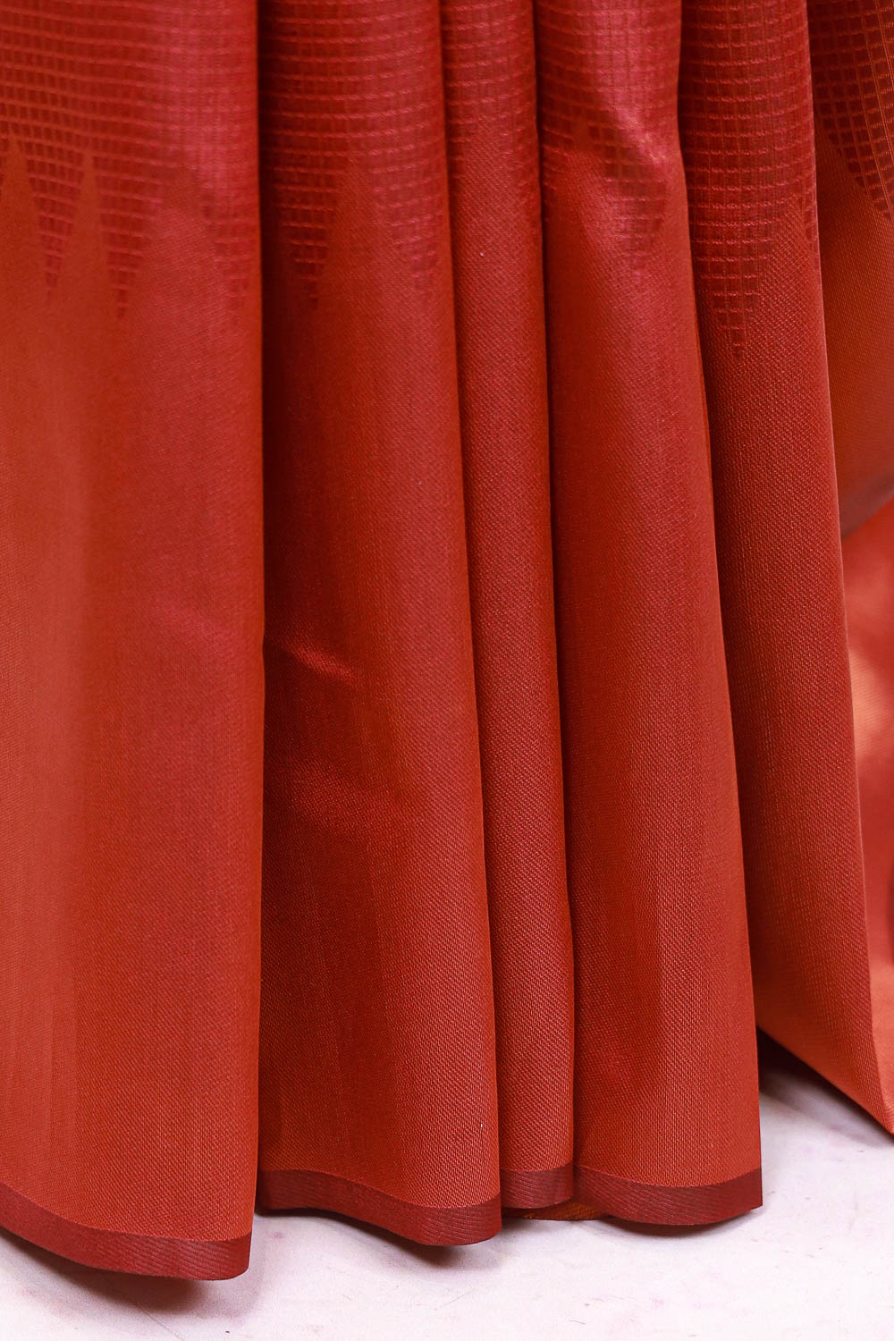Maroon Semi Tissue Saree