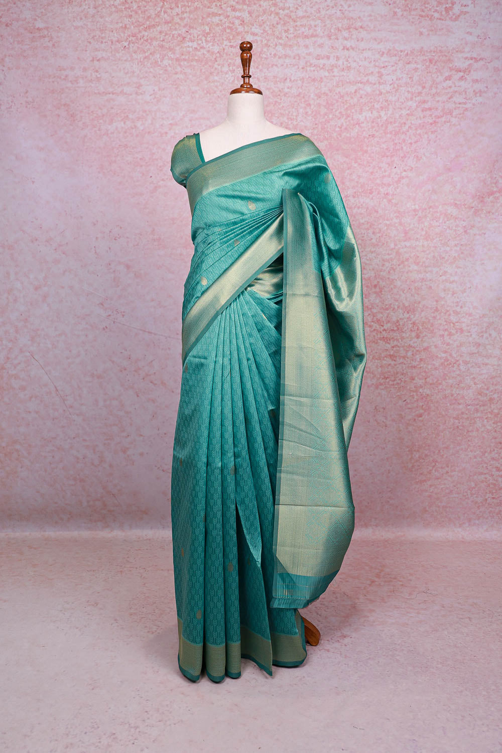 Green Semi Silk Saree