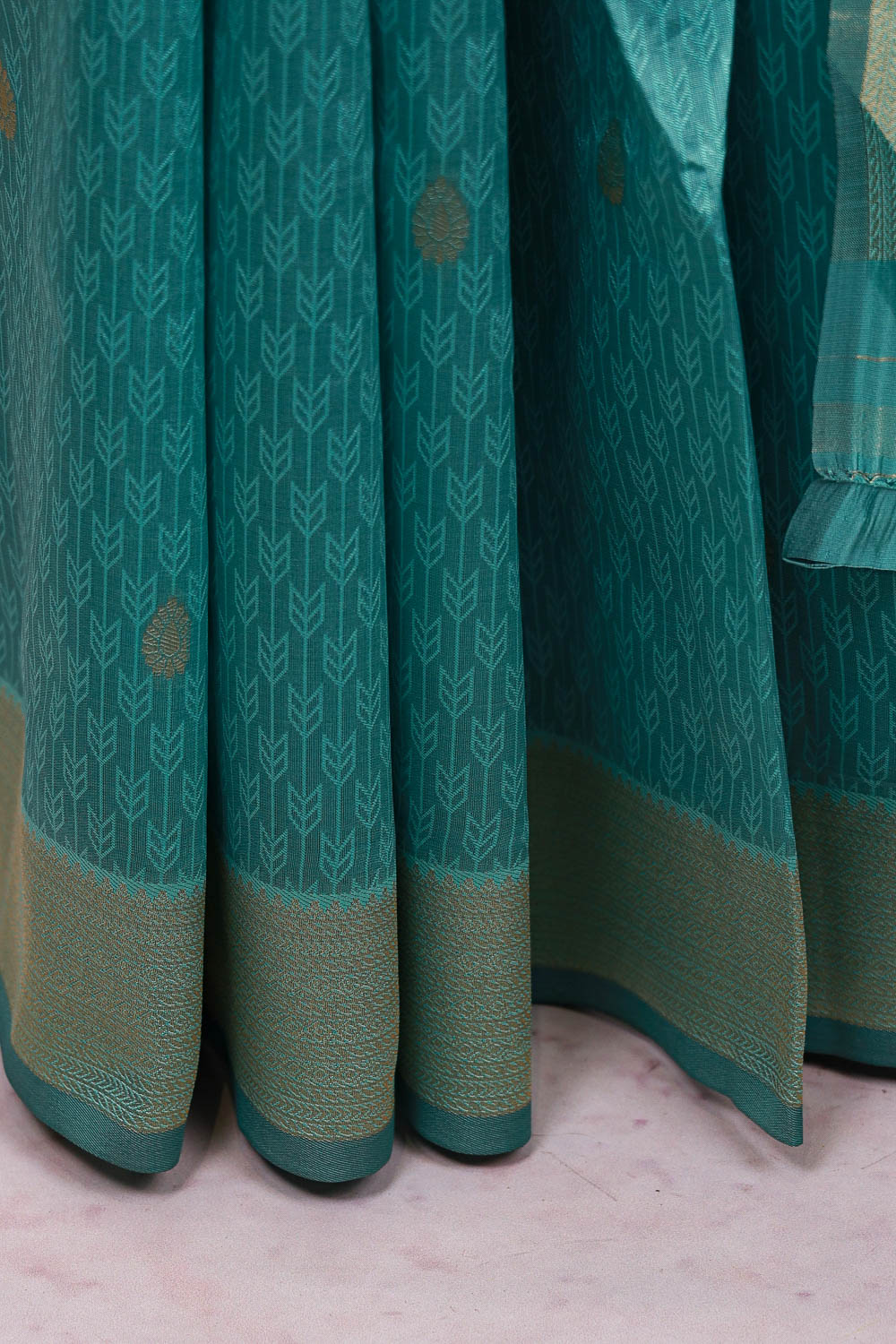 Green Semi Silk Saree