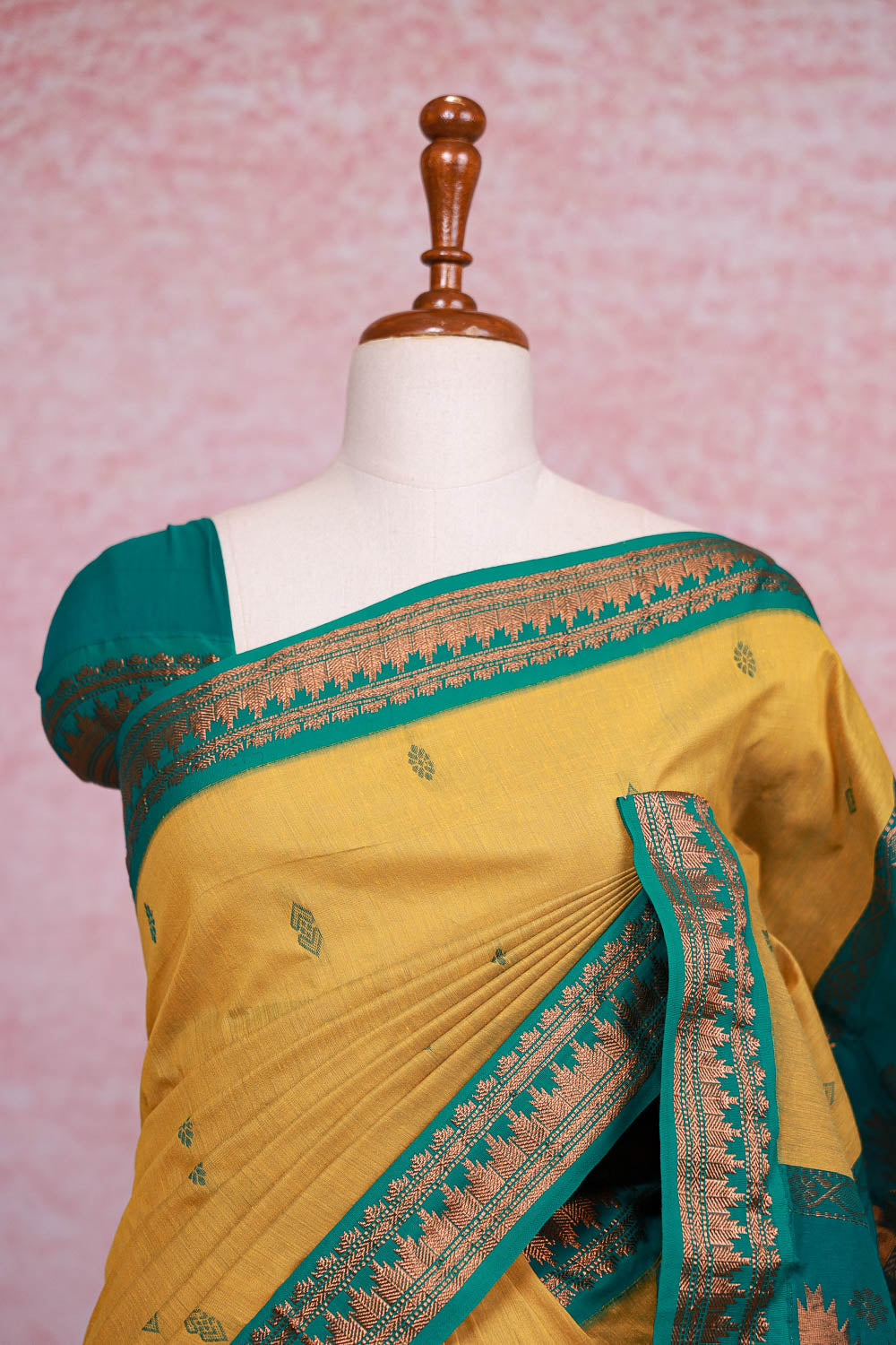 Mustard Yellow Narayana Pattu Saree