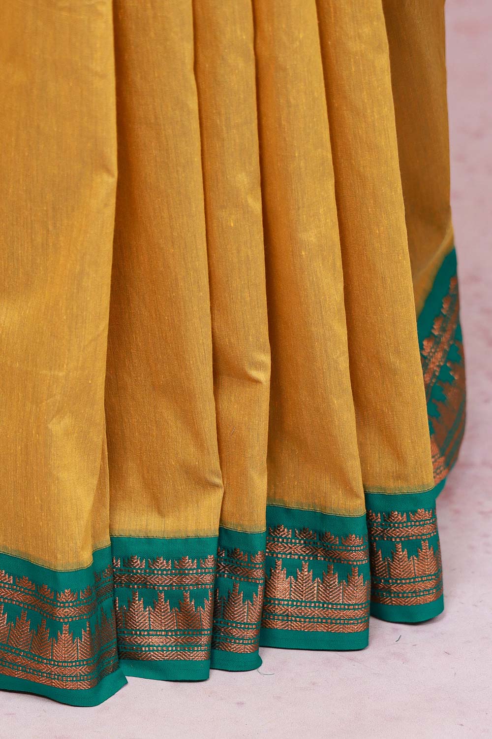 Mustard Yellow Narayana Pattu Saree