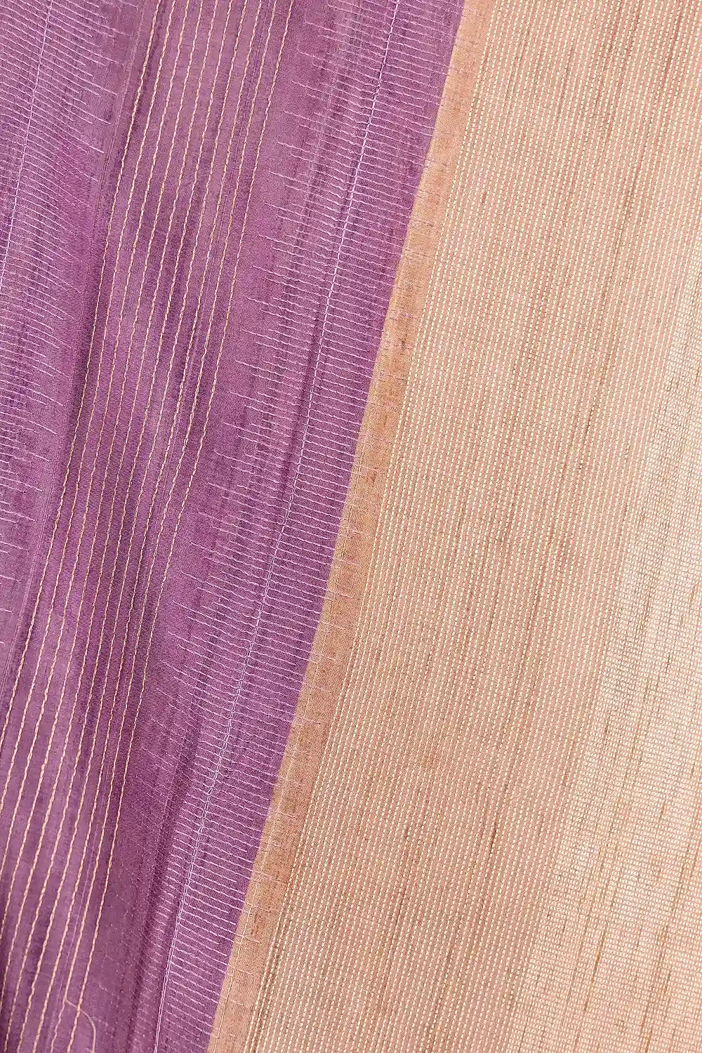 Lavender Semi Jute Saree