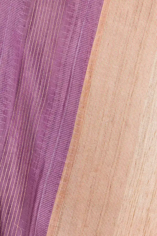 Lavender Semi Jute Saree