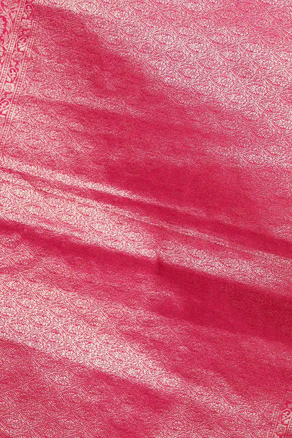 Magenta Semi Jute Saree
