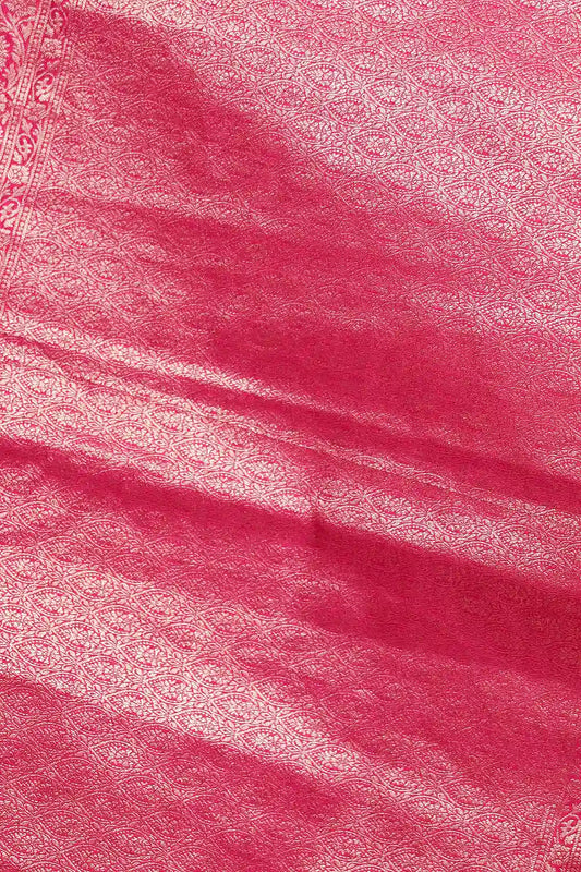 Magenta Semi Jute Saree