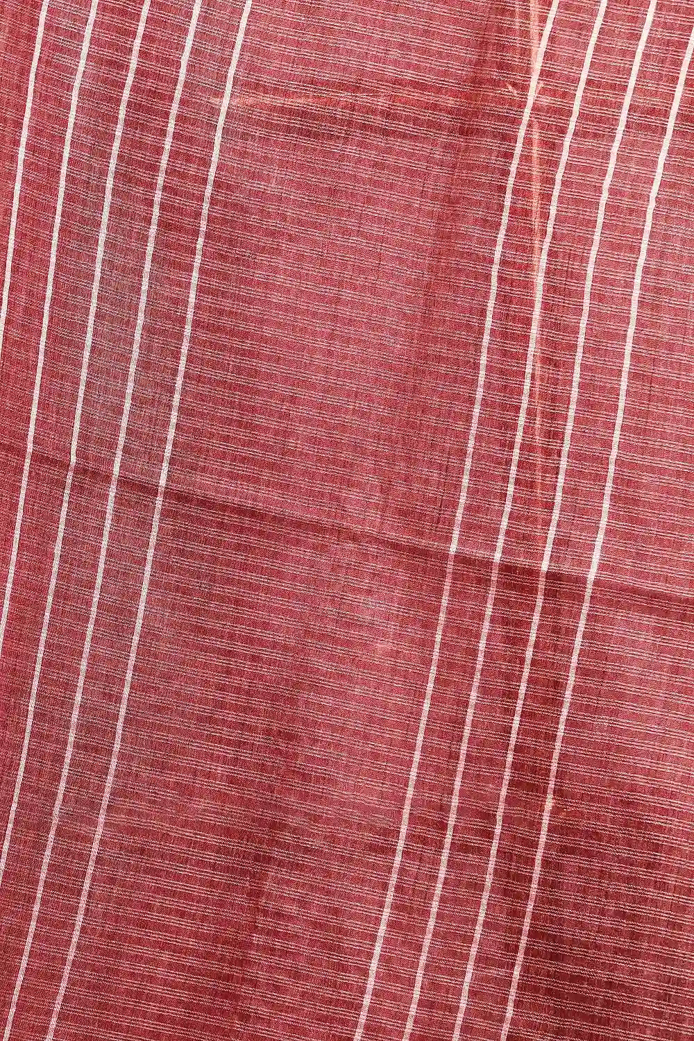Maroon Semi Tussar Saree