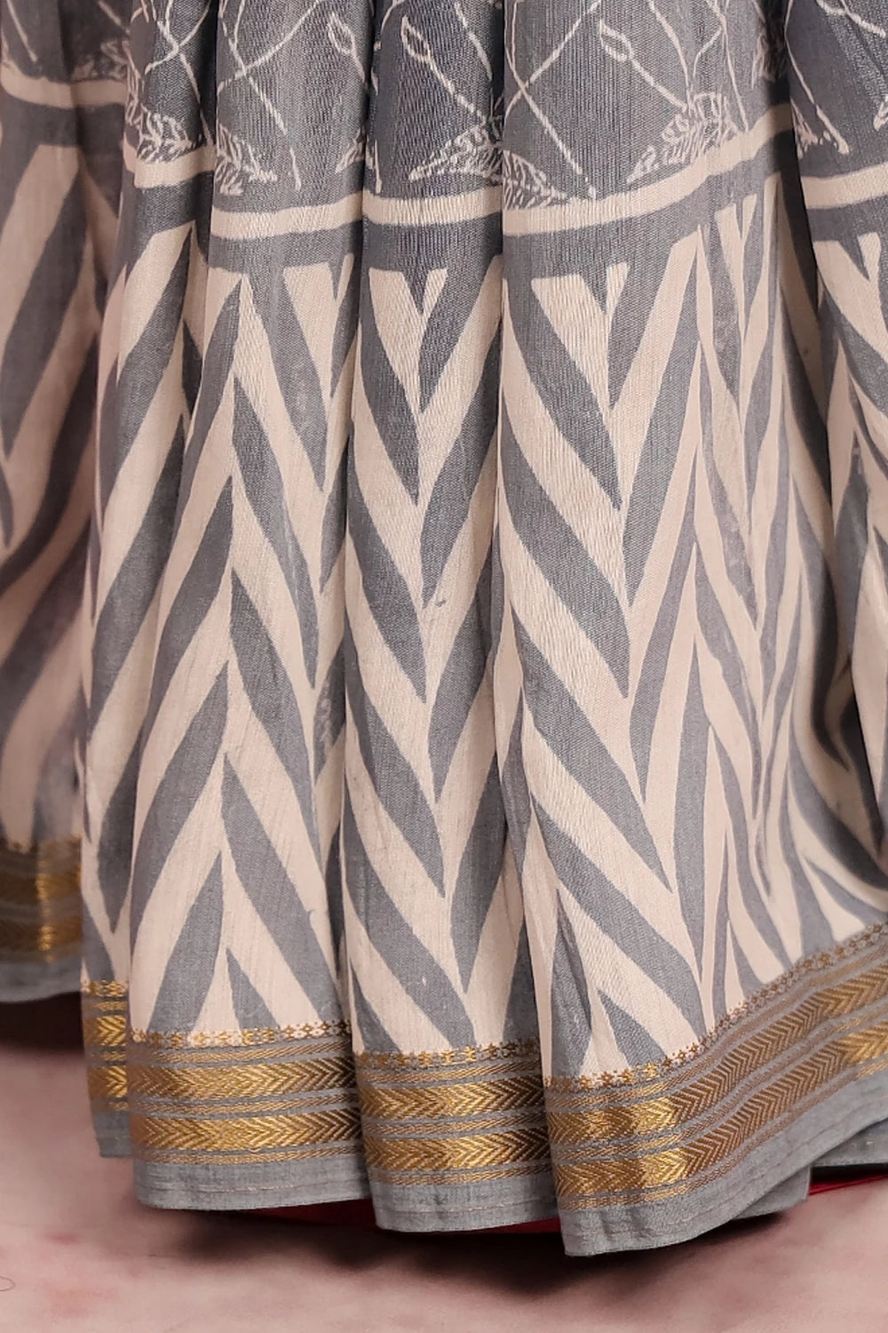 Multi Color Semi Chanderi Saree