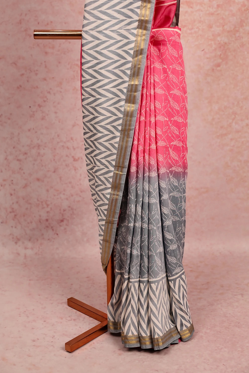 Multi Color Semi Chanderi Saree