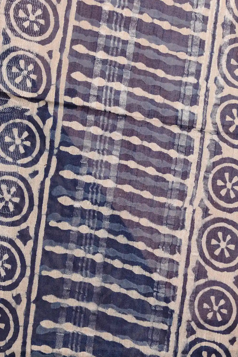Indigo Semi Linen Saree