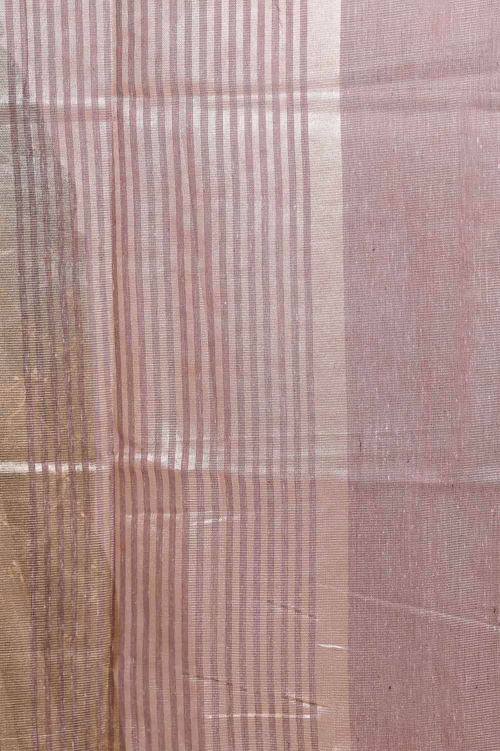 Grey Semi Tissue Saree