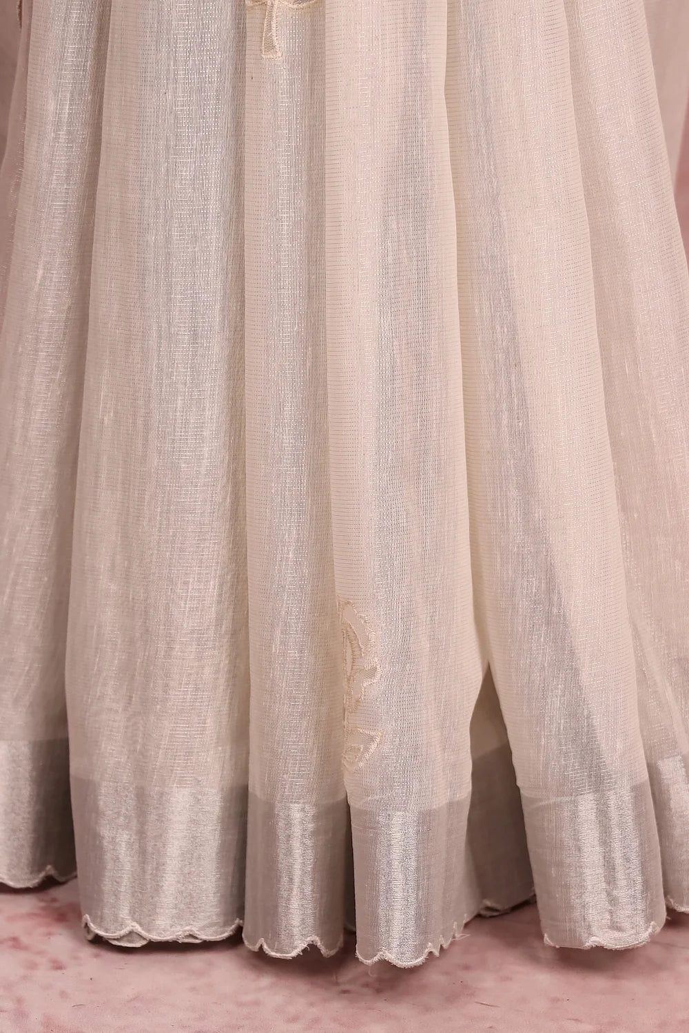 Silver Semi Tissue Saree