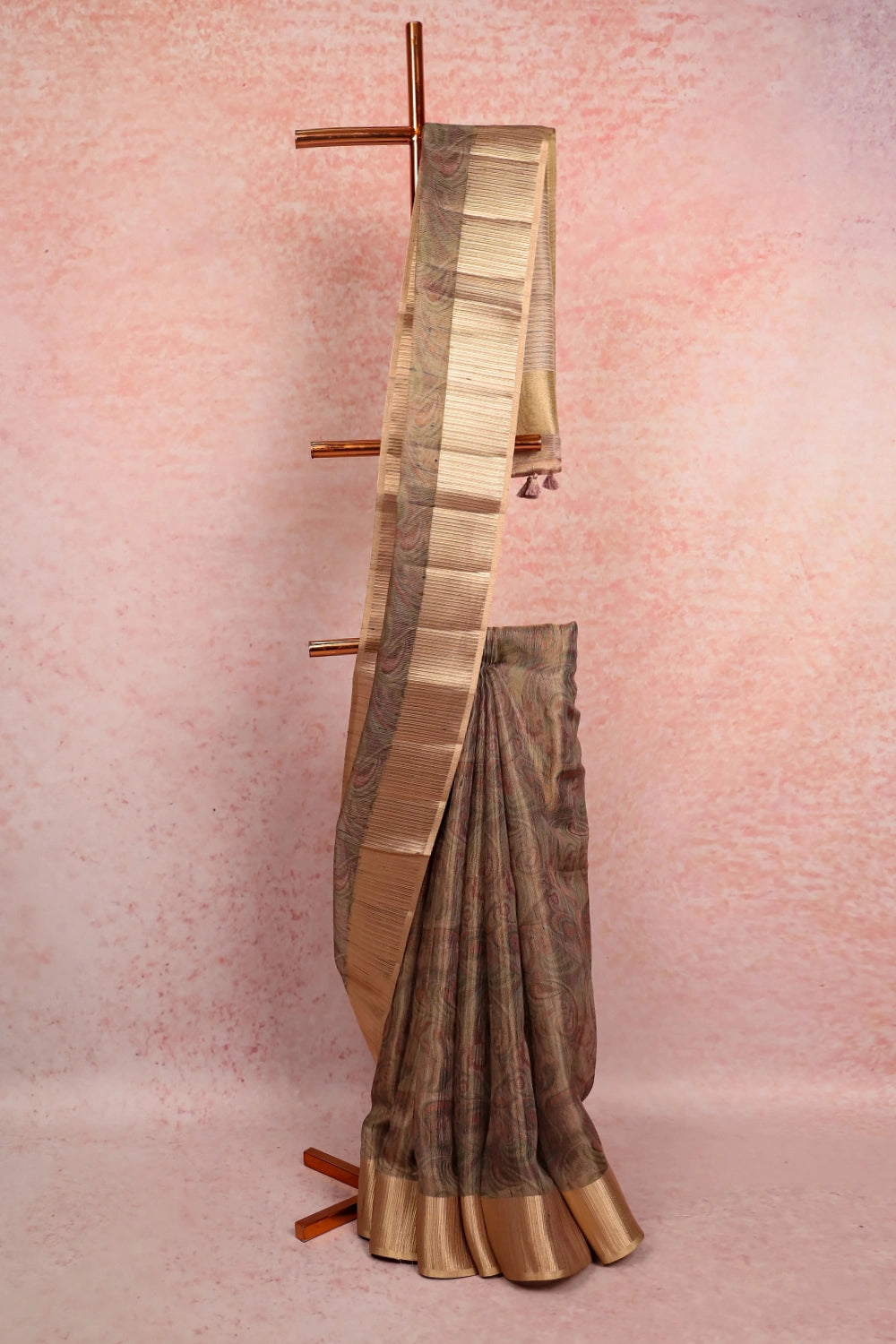 Multi Color Tissue Organza Saree