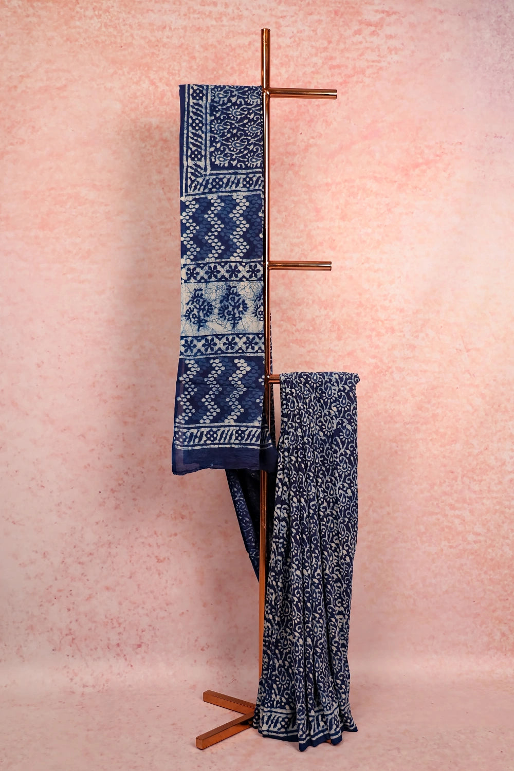 Indigo Cotton Saree
