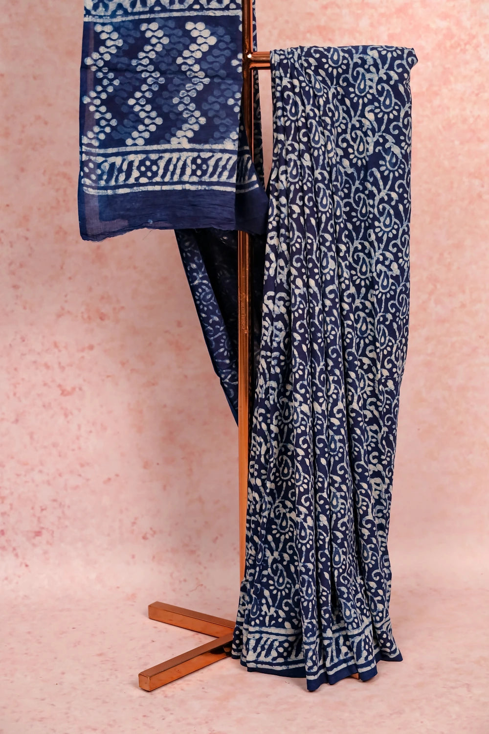 Indigo Cotton Saree