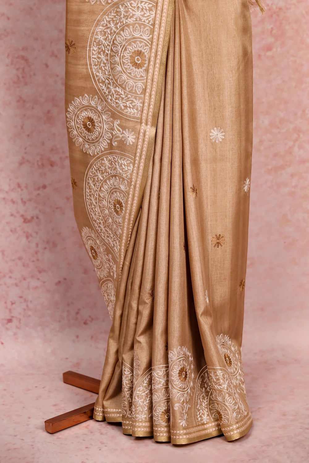 Chikku Color Semi Tussar Saree