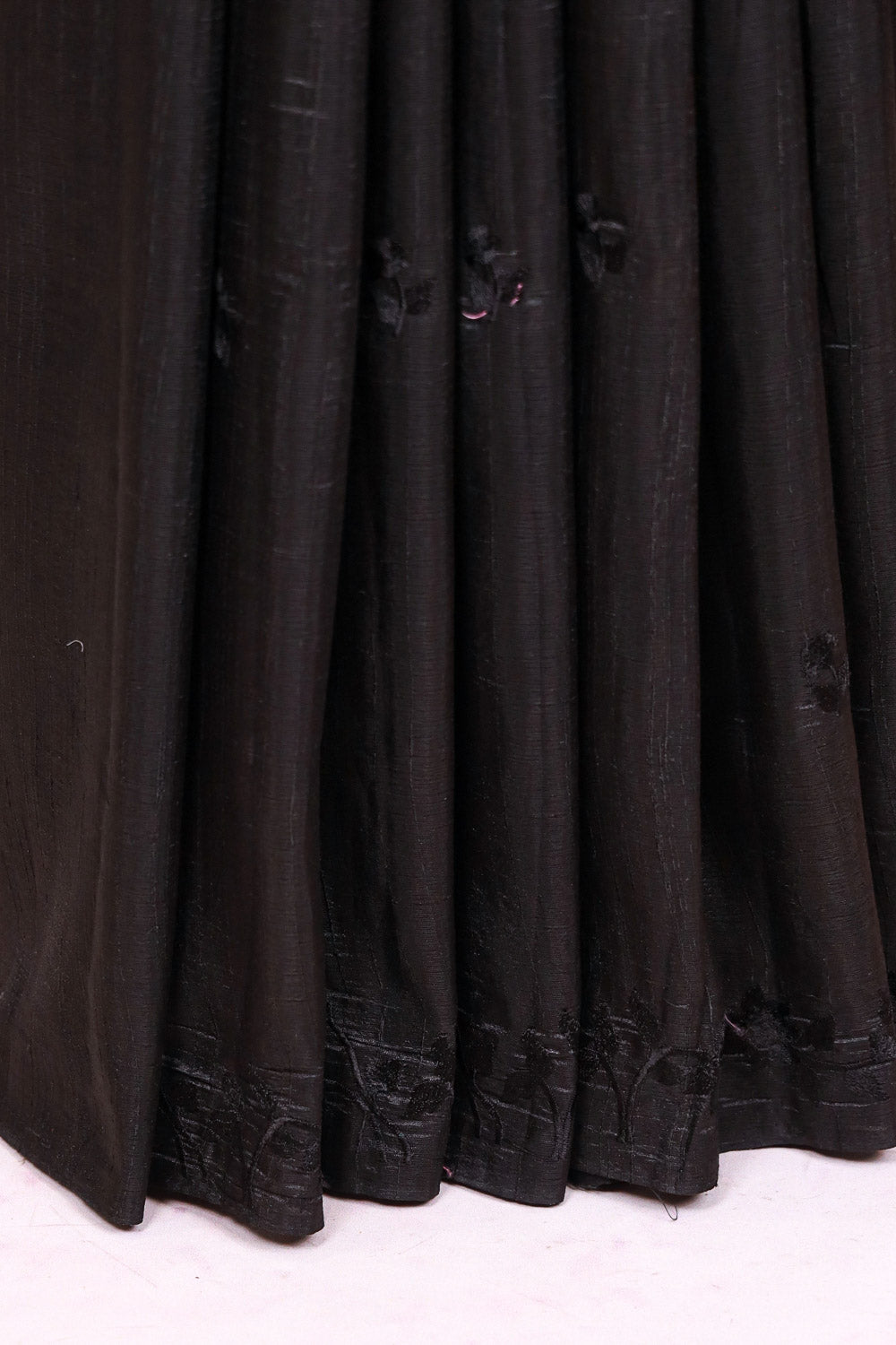 Black Semi Tussar Saree