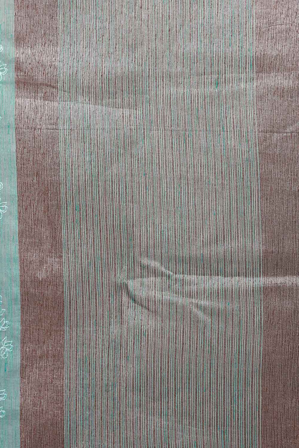Green Semi Jute Saree