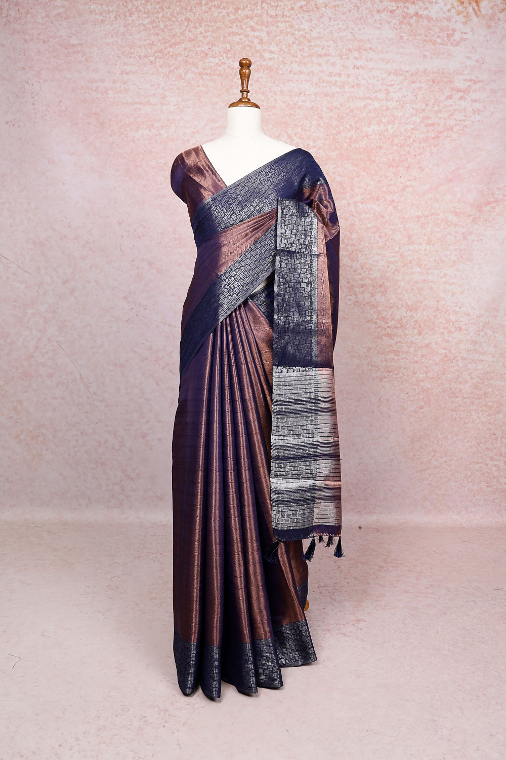 Blue Art Silk Saree