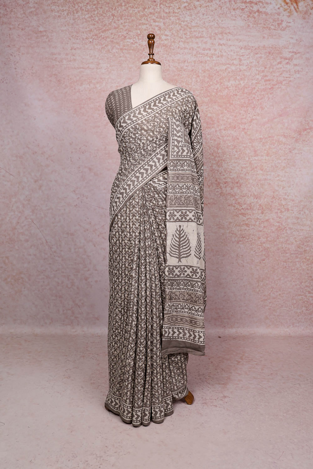 Off White Cotton Saree