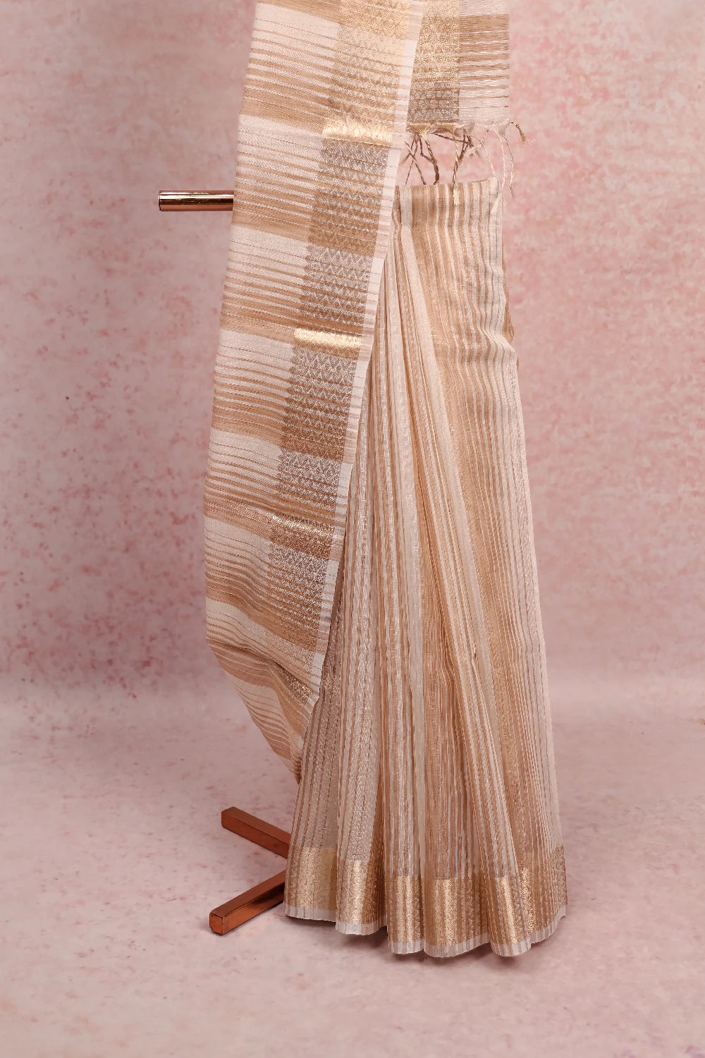 Off White Semi Tissue Saree