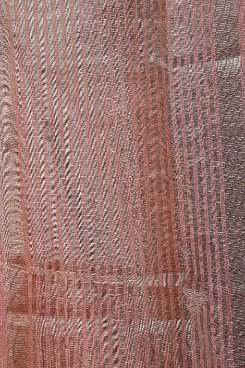 Peach Tissue Kota Saree