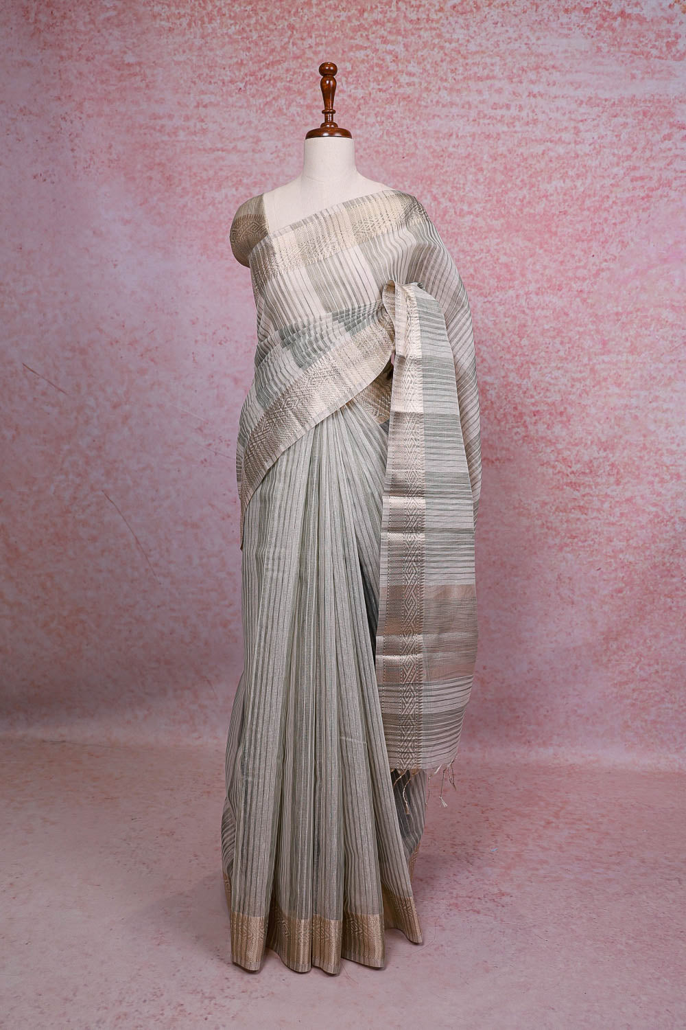 Light Green Tissue Kota Saree
