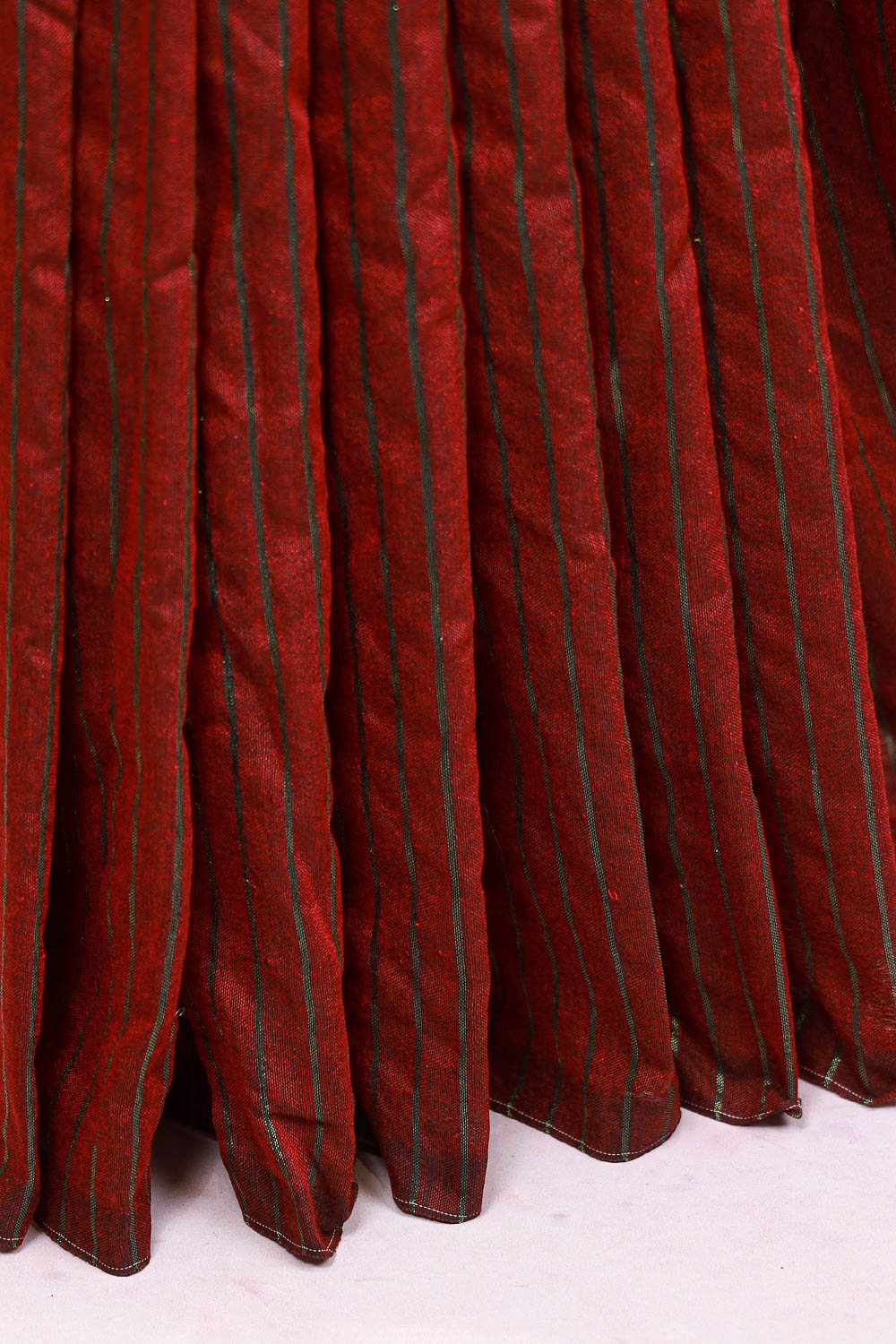 Maroon Cotton Saree