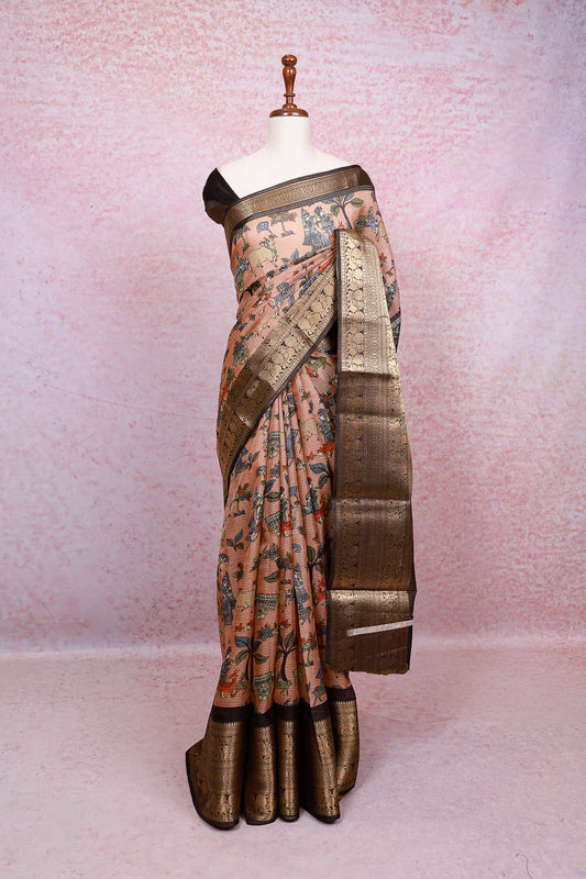 Sandal Color Silky Kota Saree