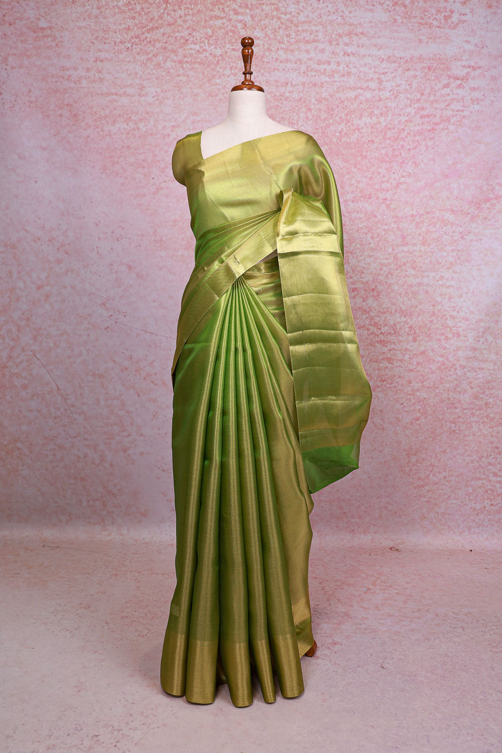 Green Semi Tissue Saree