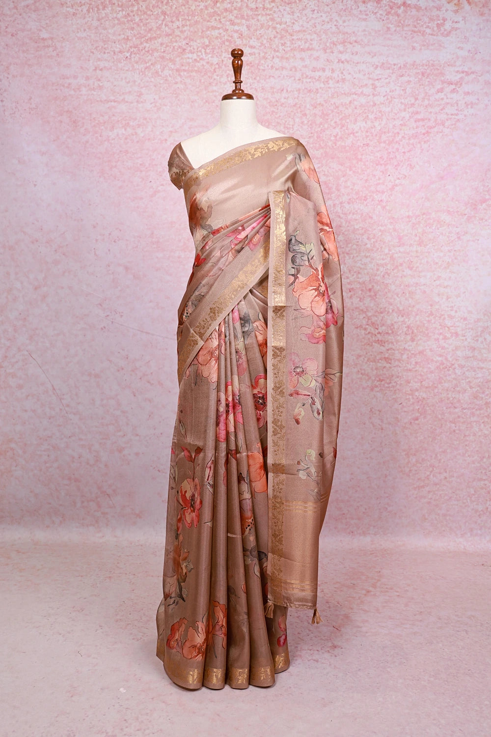 Chikku Semi Tissue Saree