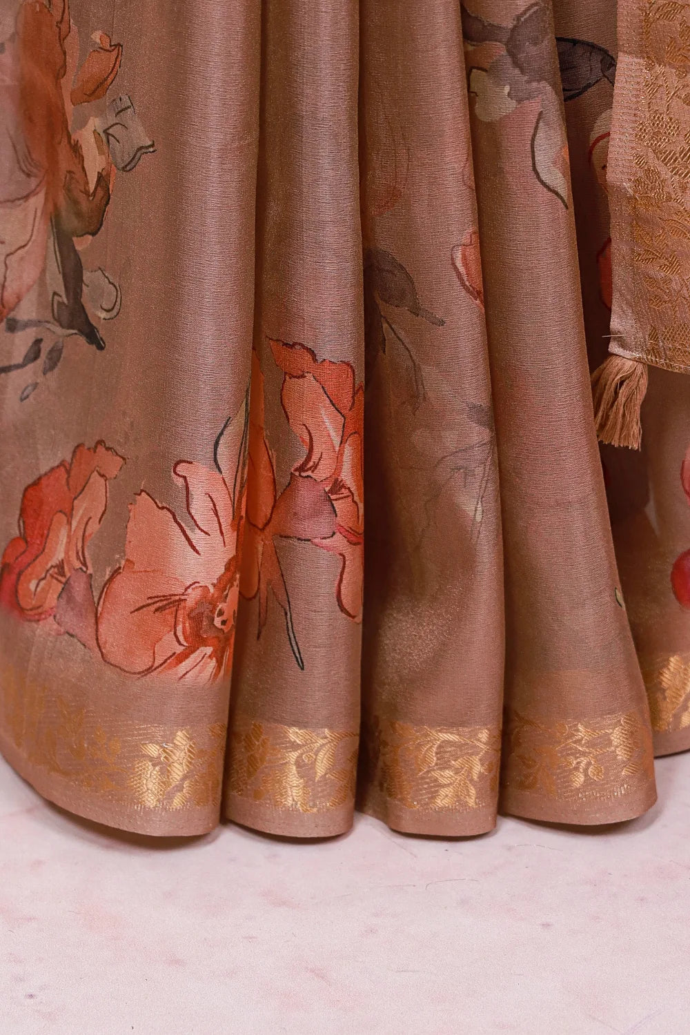 Chikku Semi Tissue Saree