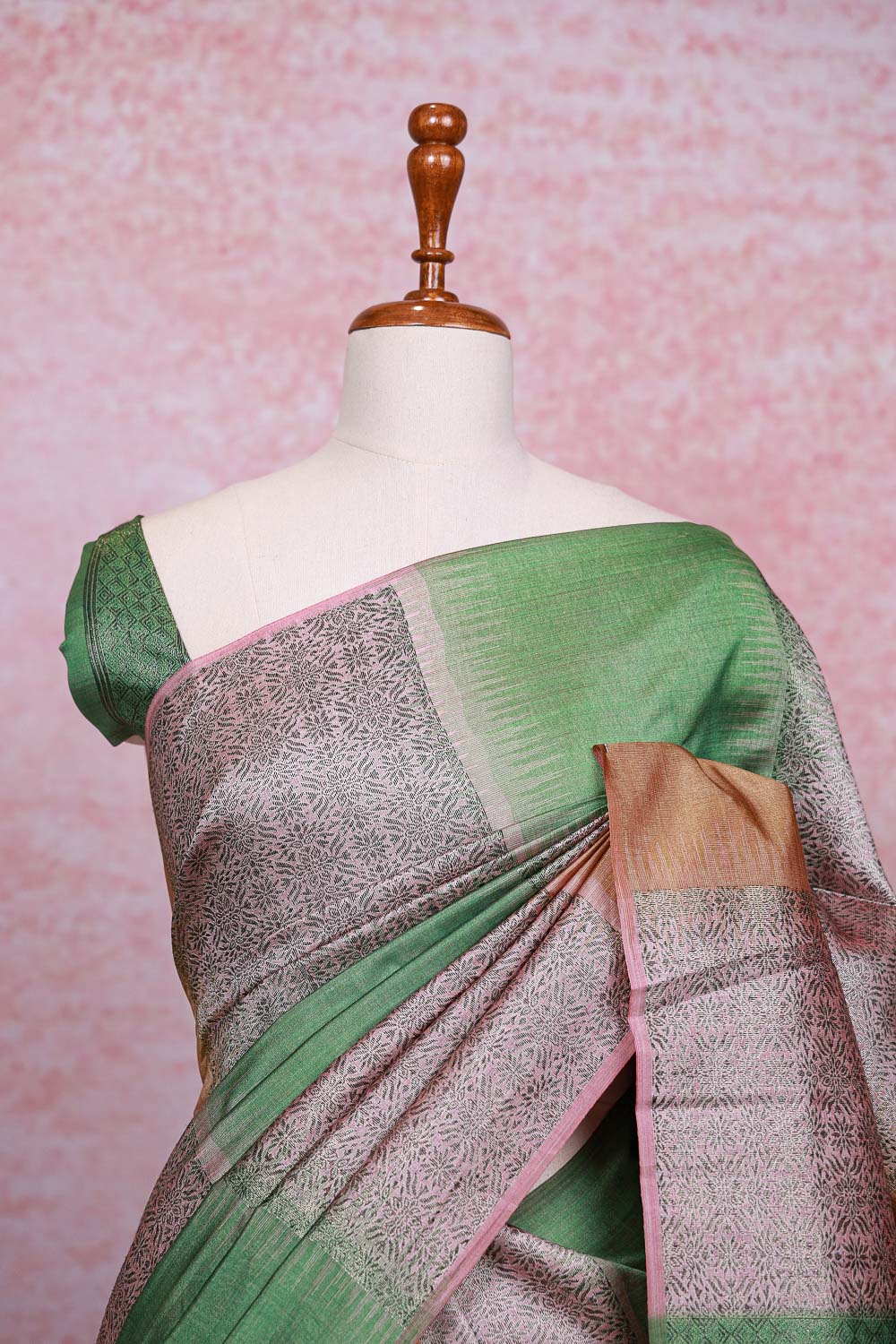 Multi Color Semi Tussar Saree