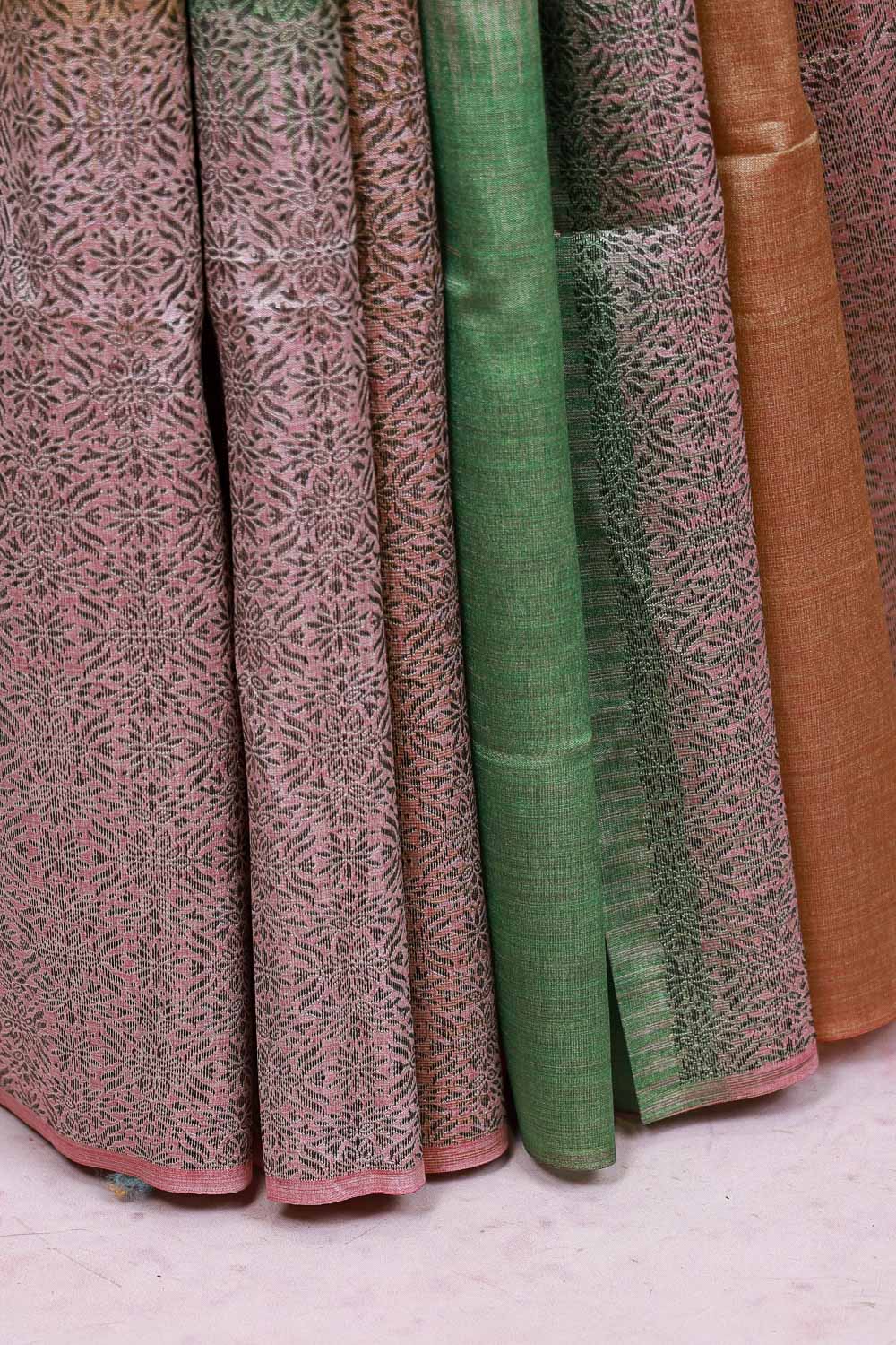 Multi Color Semi Tussar Saree