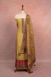 Lemon Yellow Banarasi Beads Butta Unstitched Churidhar Material