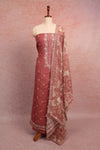 Onion Pink Cotton Butta Unstitched Churidhar Material