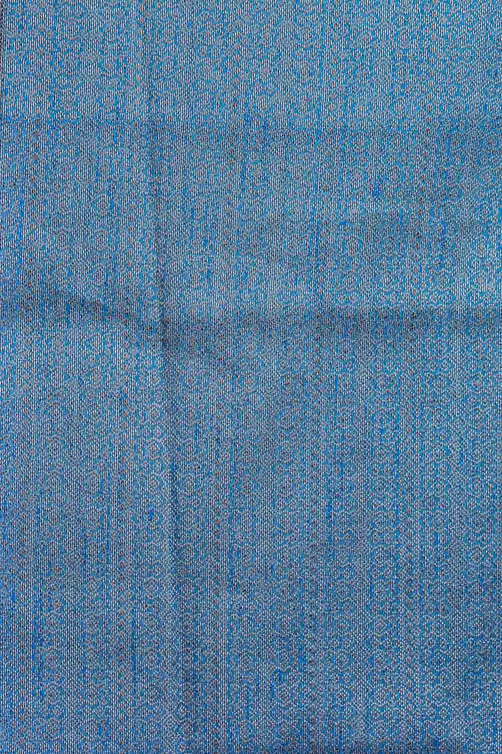 Blue Semi Jute Saree