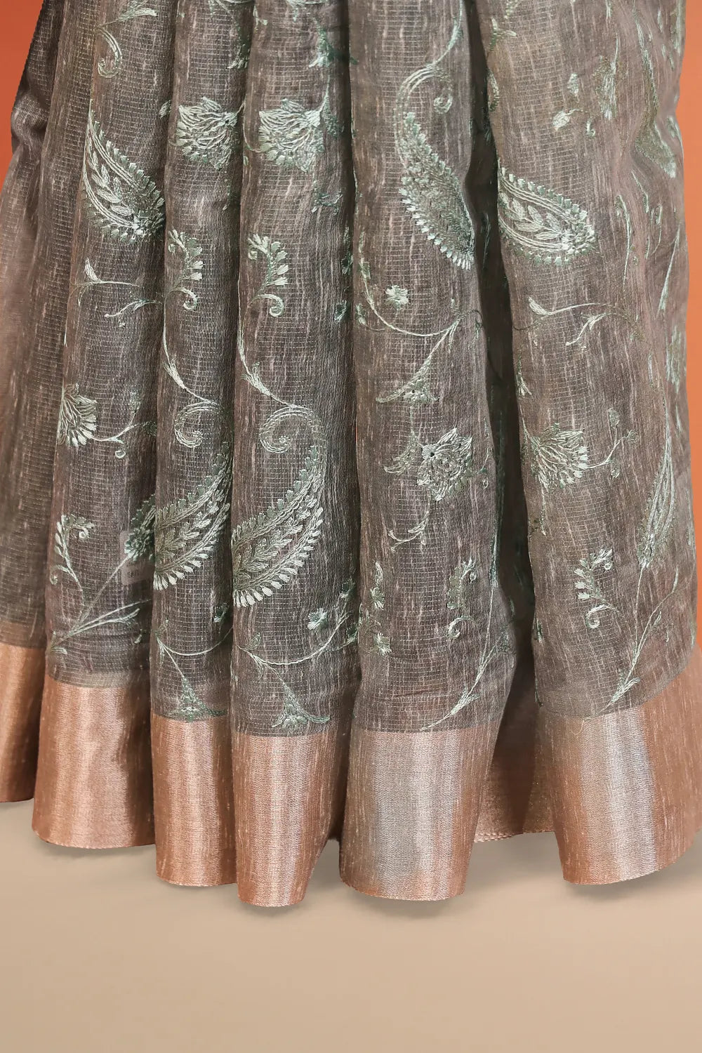 Pastel Green Tissue Kota Saree