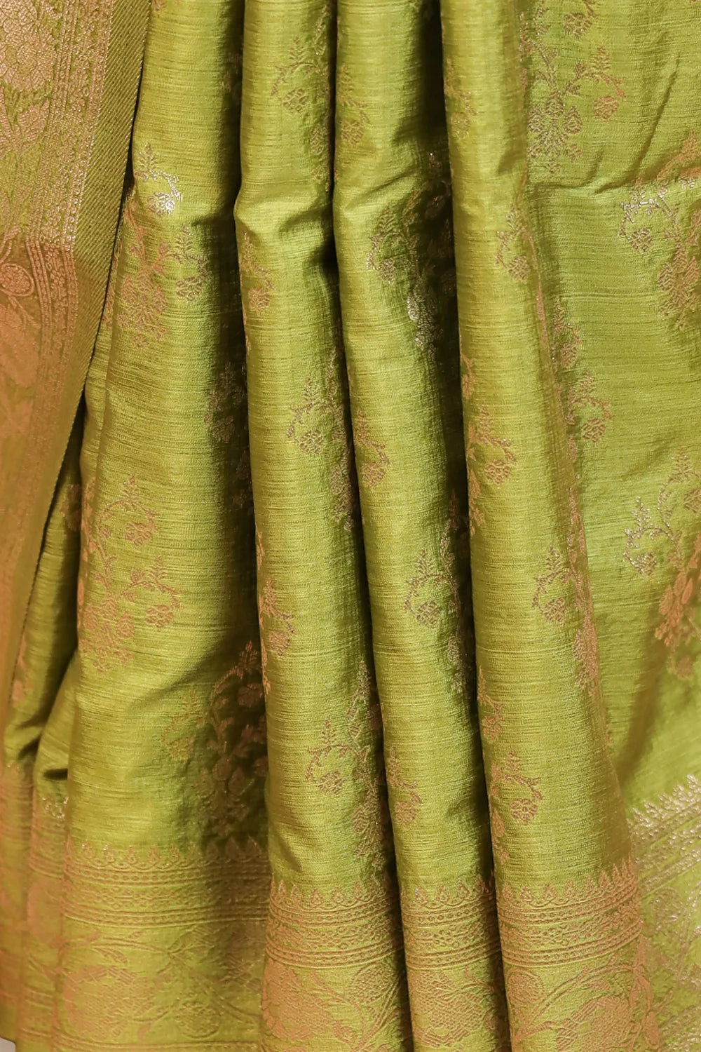 Mehandi Green Semi Jute Saree