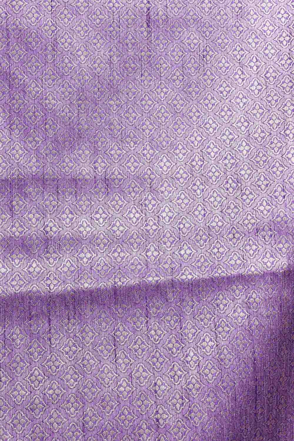 Violet Semi Jute Saree