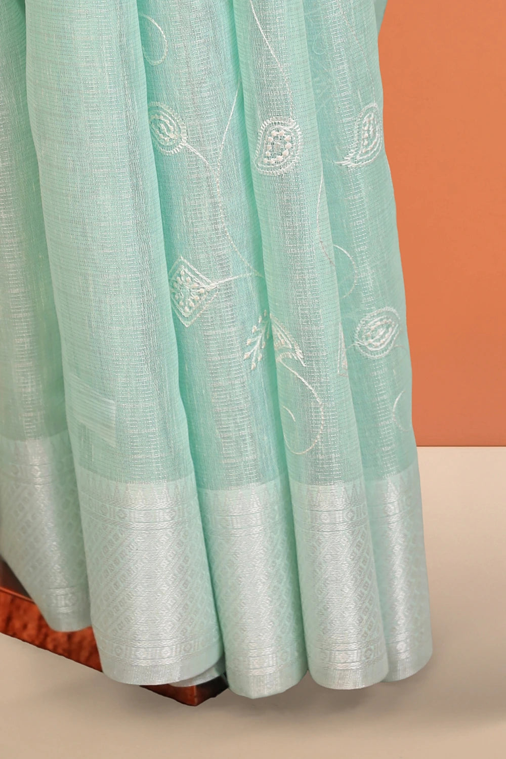 Light Green Semi Tissue Saree