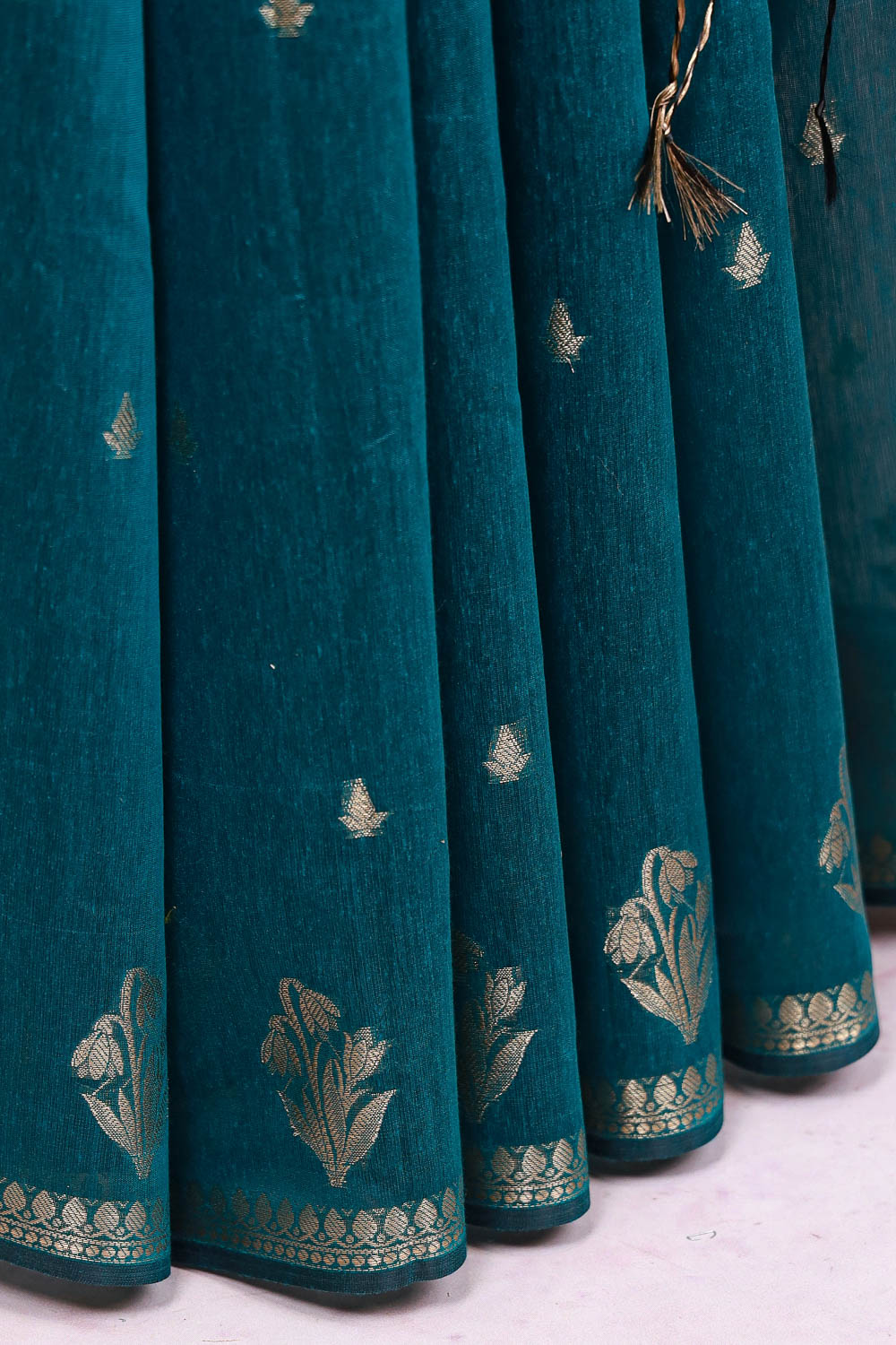 Green Cotton Silk Saree