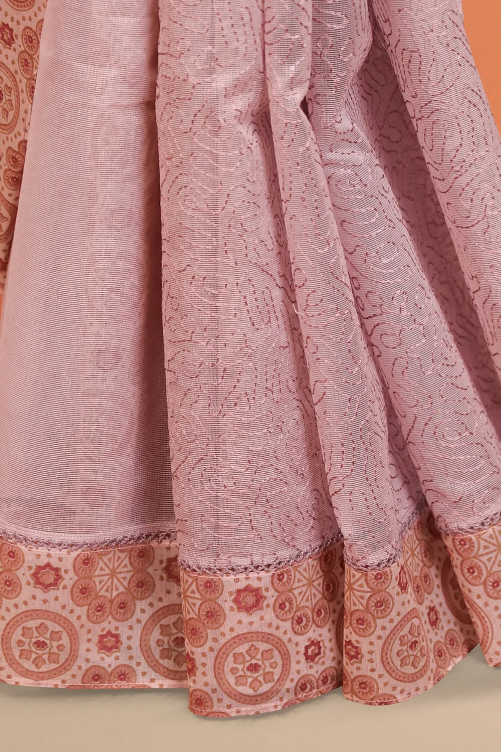 Pink Net Kota Saree