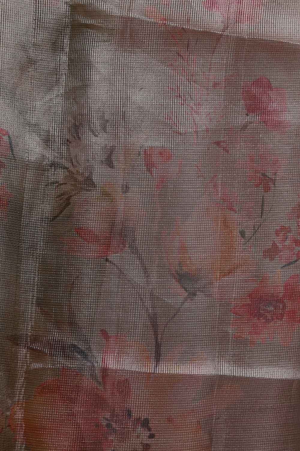 Silver Semi Tissue Saree