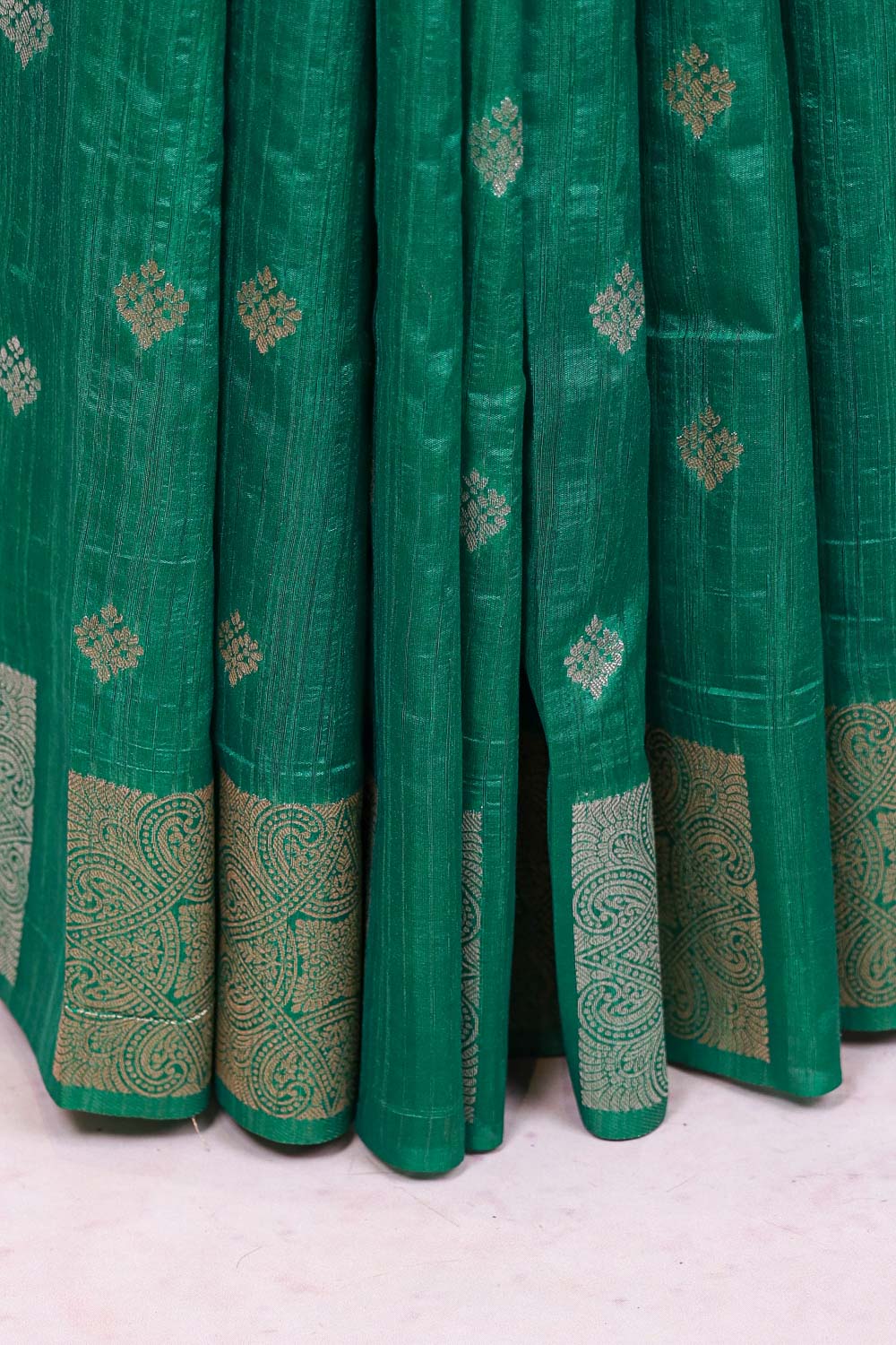 Green Semi Jute Saree