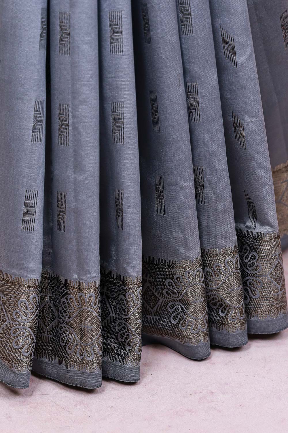 Grey Semi Silk Saree - Seematti