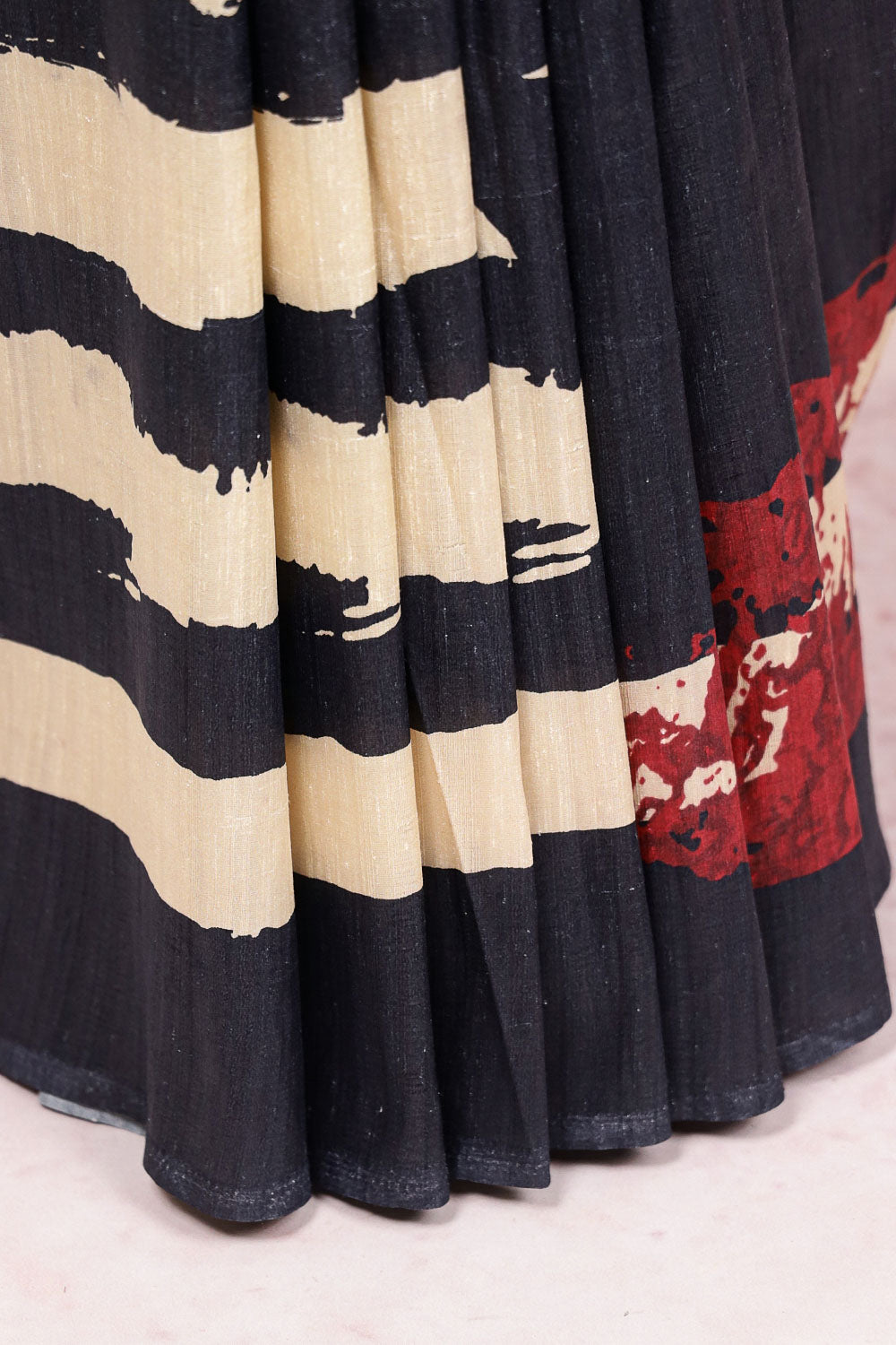 Ash Semi Jute Saree